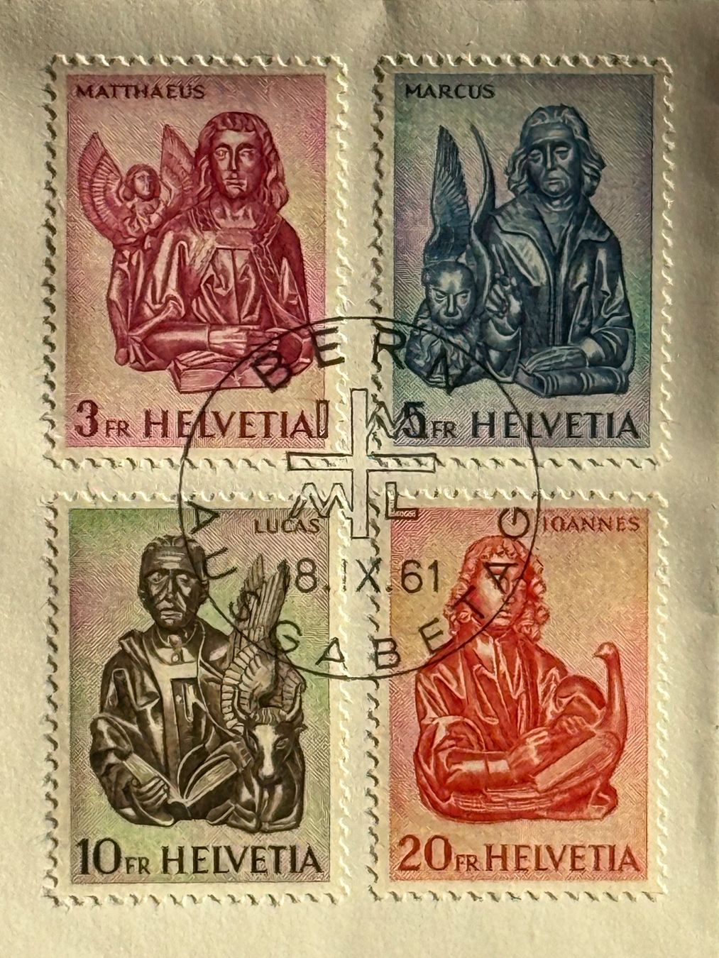 Tutti i francobolli: 381-384, FDC adresslos – Usato da Aarau venduto da hilde47 1