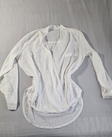 Damen Bluse weiss langarm 
