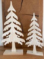 2 Stk. Deko-Tannen, Schnee , Winter, Weihnachten 40 u. 30 cm