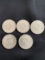 5 Silbermünzen Mexiko 5 Pesos Hidalgo 1955/1956 – 720er Silb