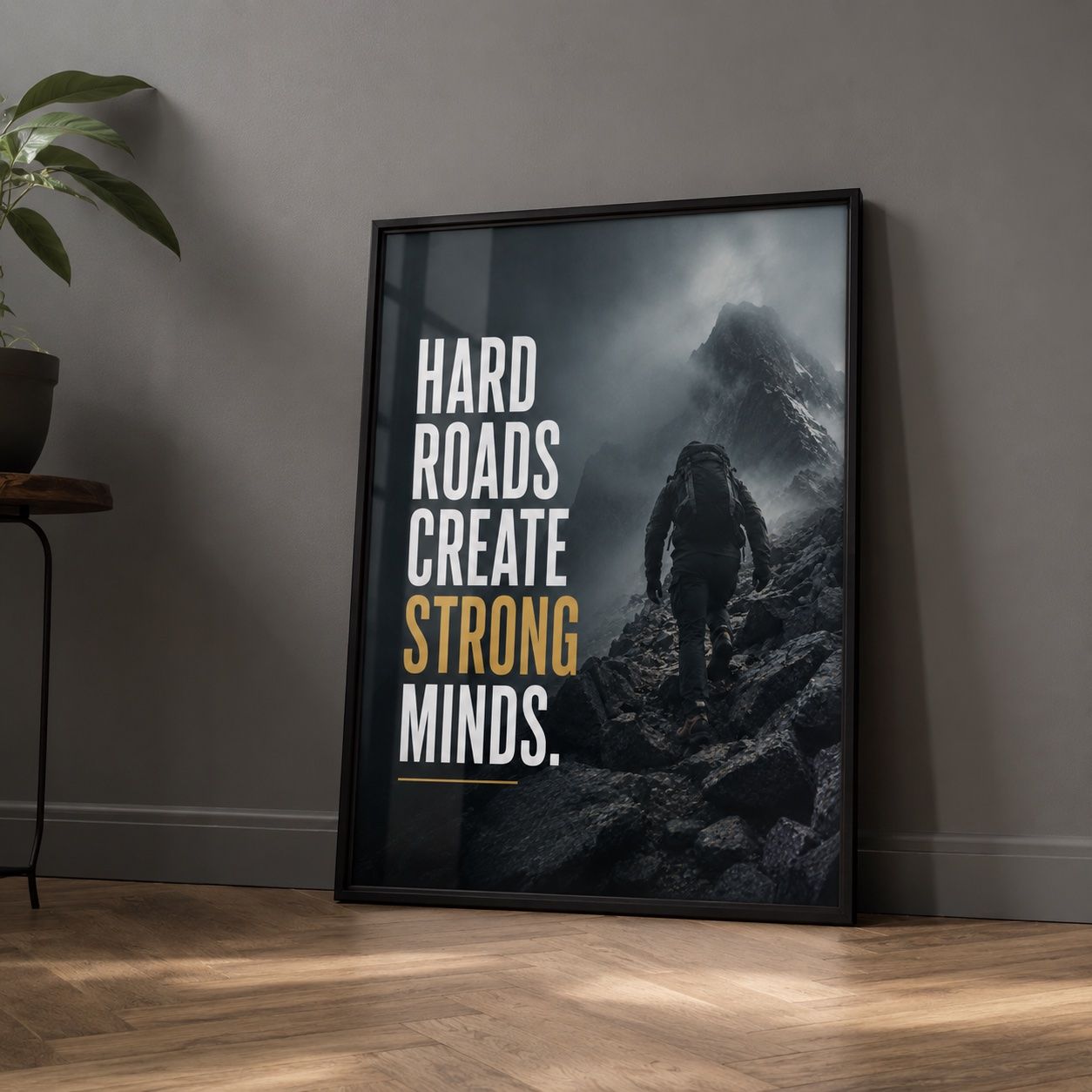 Poster & Bilder: Motivationsbild A4 im schwarzen Rahmen – Neu und originalverpackt aus Steffisburg von Loris_hae
