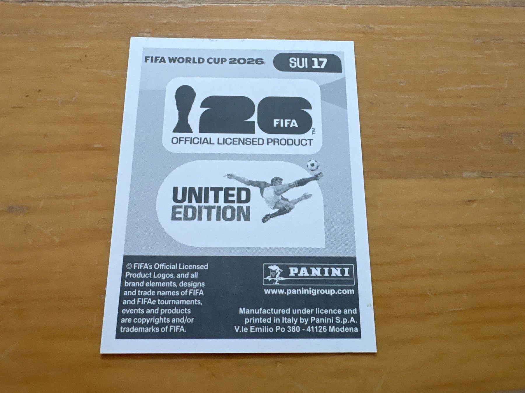 Panini Carte collezionabili: Panini 2026 SUI 17 – Nuovo (secondo la descrizione) da Elsau venduto da Cerry81 1