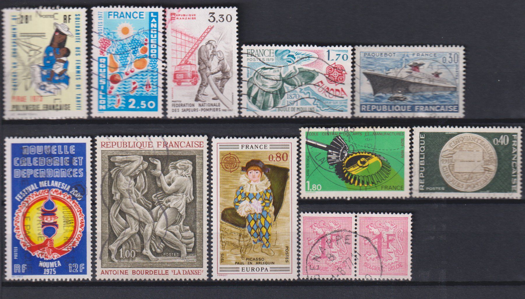 Tutti i francobolli: Lot, Sammlung Frankreich. Gest. Teils Kolonien. – Usato da Koblenz venduto da Boerse6 3