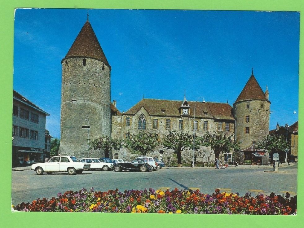 Ansichtskarten: Yverdon, Le Château – Gebraucht aus Zürich von t24_de