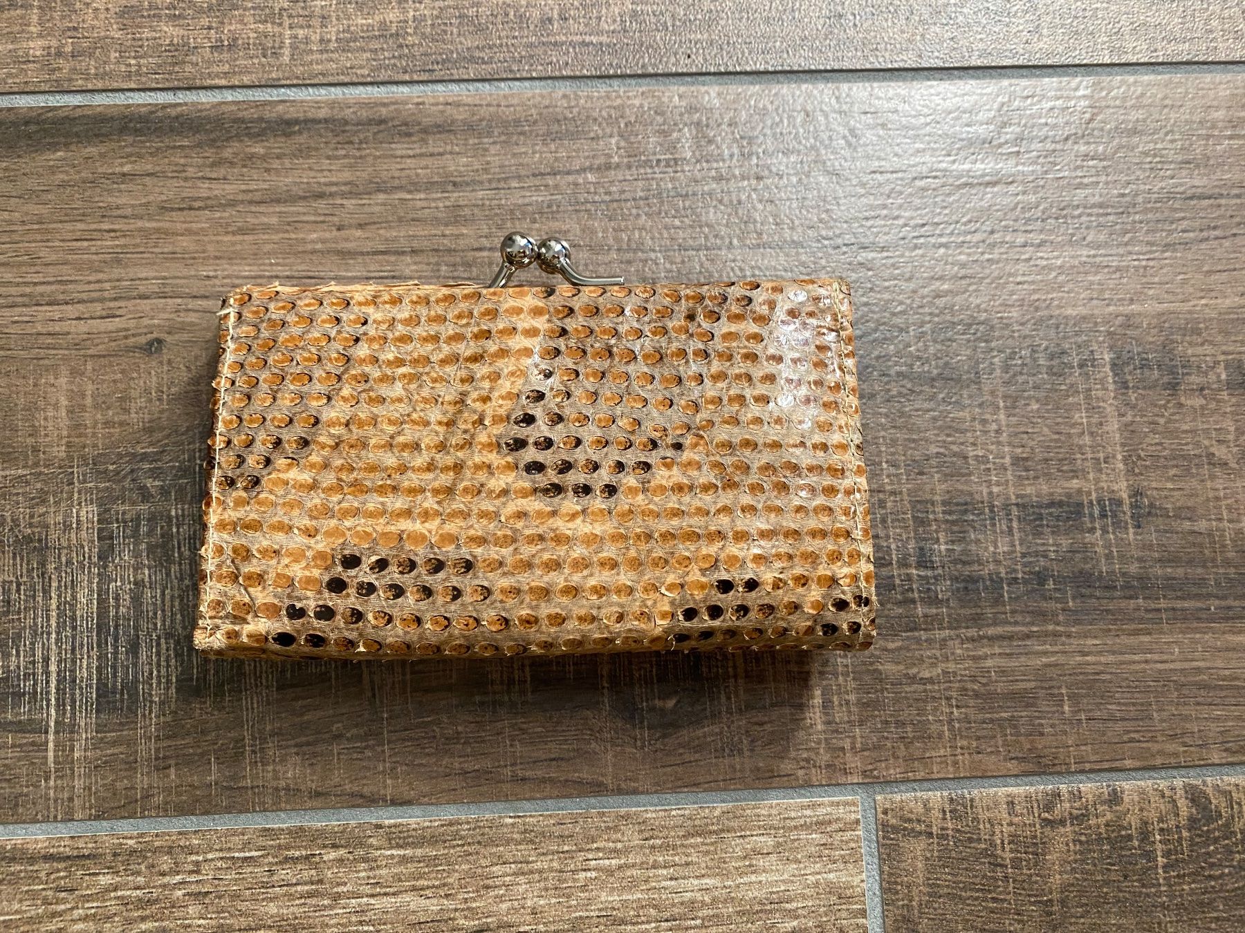 Brieftaschen: Portemonnaie Kroko-Style braun – Gebraucht aus Pratteln von a23_j2gs 1