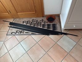 Gardinen / Vorhang Stangen aus Eisen / Metall schwarz