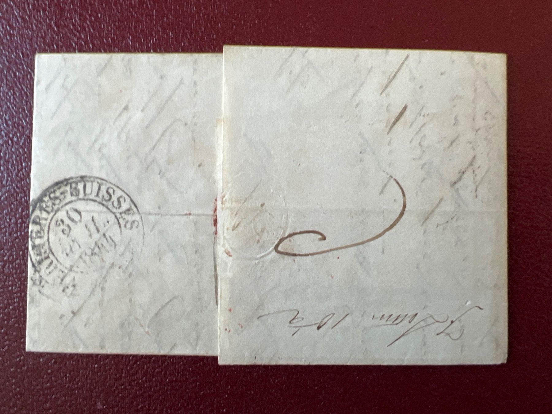 Tutti i francobolli: 1 enveloppe datée 29 juillet 1844 – Usato da Charmey (Gruyère) venduto da Rolando6 1