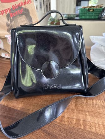 Borsa O Bag vernice nera usato buone condizioni