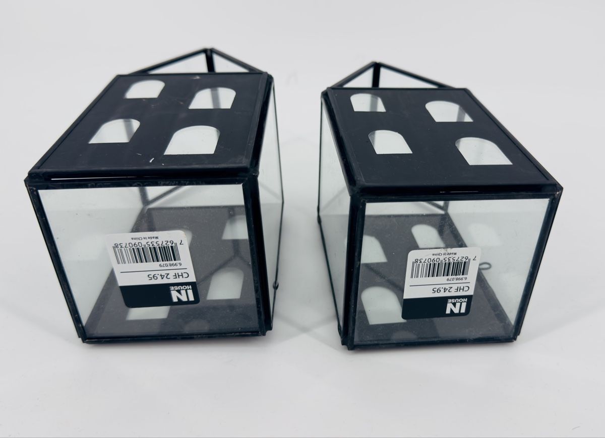 Tutte le decorazioni: # DEKO - 2 Stk. Glashäusschen - IN HOUSE # – Usato da Bolligen venduto da secondhand-with-love 2