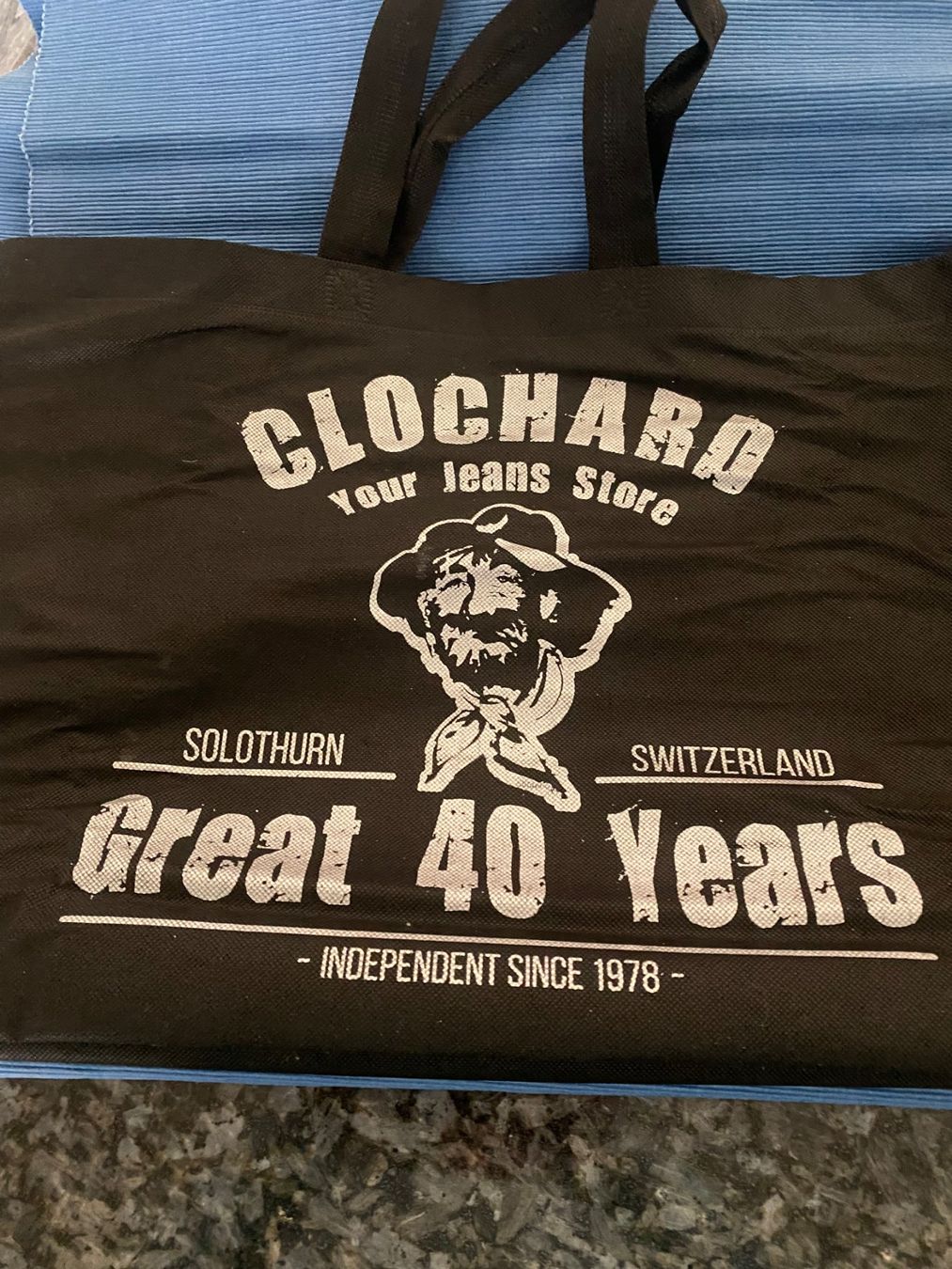 Taschen: CLOCHARD Stofftasche schwarz – Gebraucht aus Allenwinden von Obalu