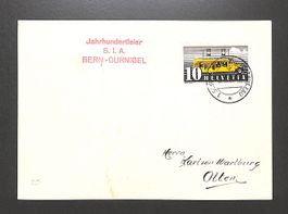 1937 FDC Sondermarke Automobilpostbüreau 210 SBK = Sfr. 50.-