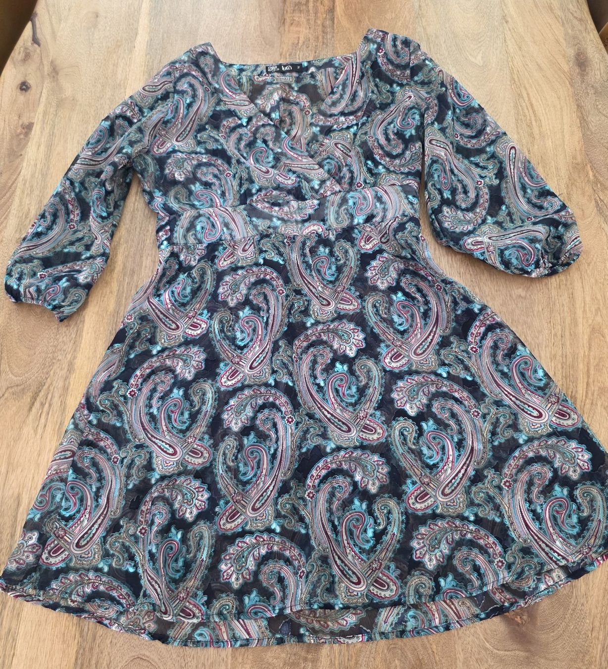 Kleider: Kleid mit Paisley-Muster Gr M ,Transparent  – Gebraucht aus Rheinsulz von Gilea 5