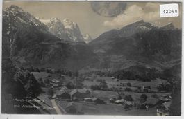 Reuti-Hasliberg mit Wetterhorngruppe