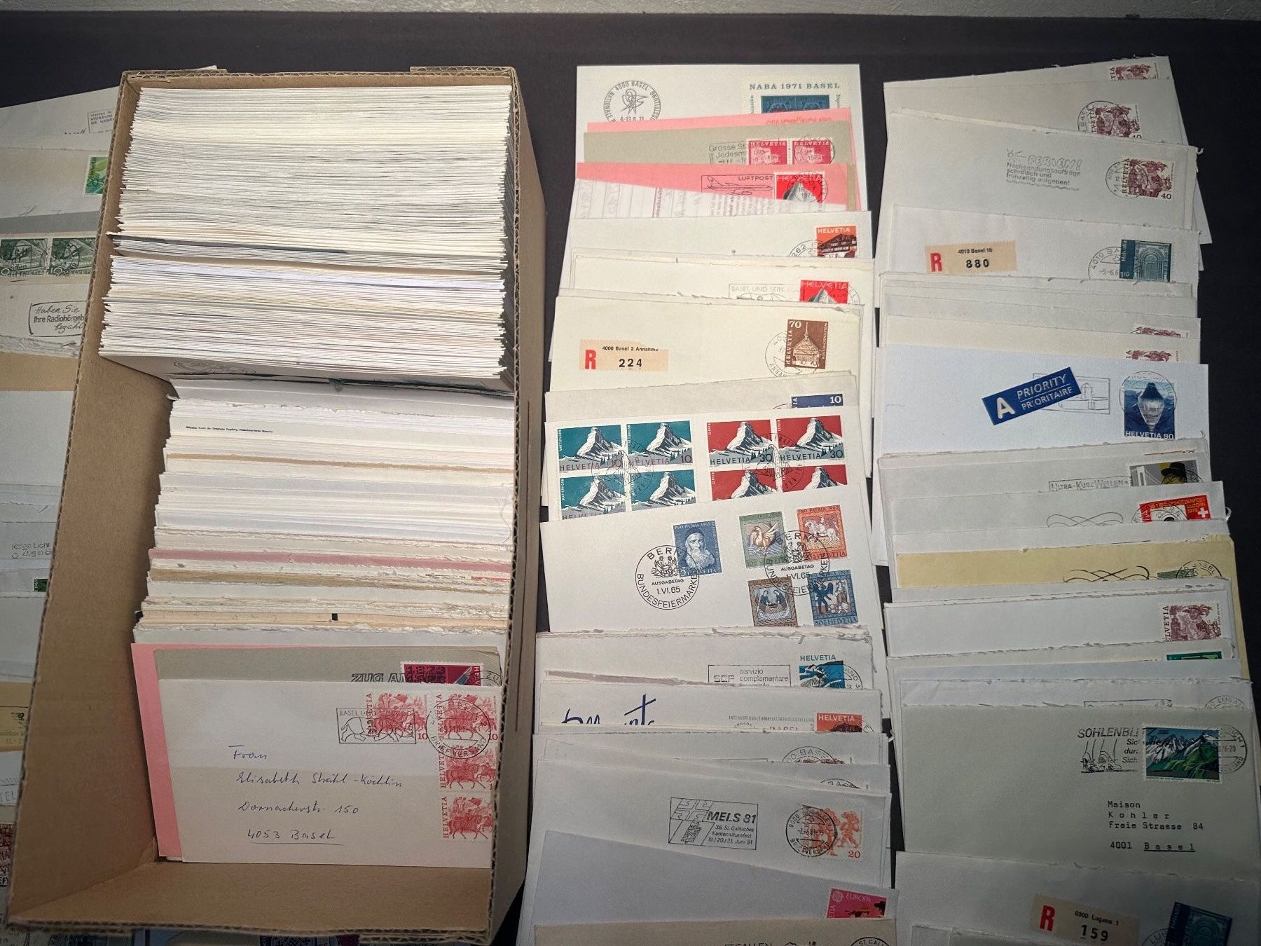 Tutti i francobolli: Grosse Sammlung Bedarfsbriefe Sonderbriefe FDC usw. – Usato da Stettfurt venduto da 2442 3