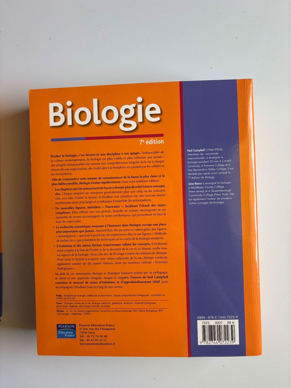 Libri: Campbell Biologie 7ème edition – Usato da St-Ursanne venduto da tui_x5vz 2