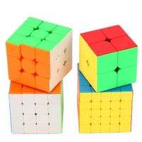 4PCS Speed Cube 2x2 + 3x3 + 4x4 + 5x5