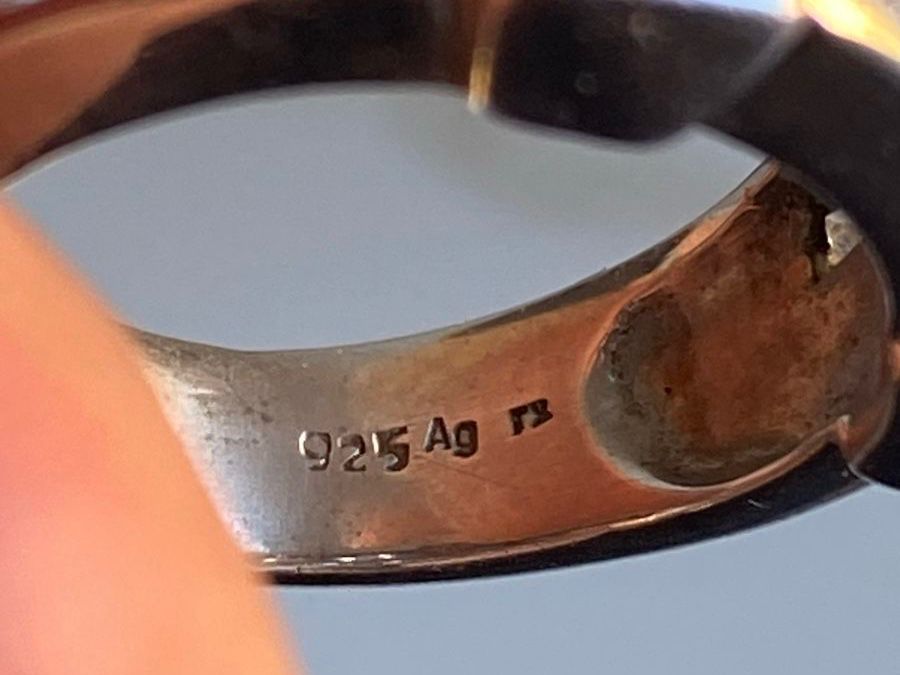 Anelli: Silber 925 Massiv Ring mit Peridot Steinen – Usato da Givisiez venduto da sgu_k58r 3