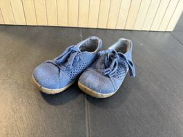 Kinderschuhe Stoff blau Schnürung, 21, bobux Seedling