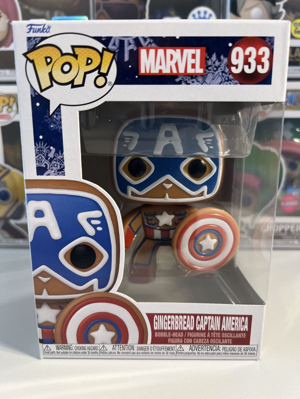 Figuren: Funko POP! Marvel Holiday Gingerbread Captain America – Neu und originalverpackt aus Le Mouret von perfectbijou