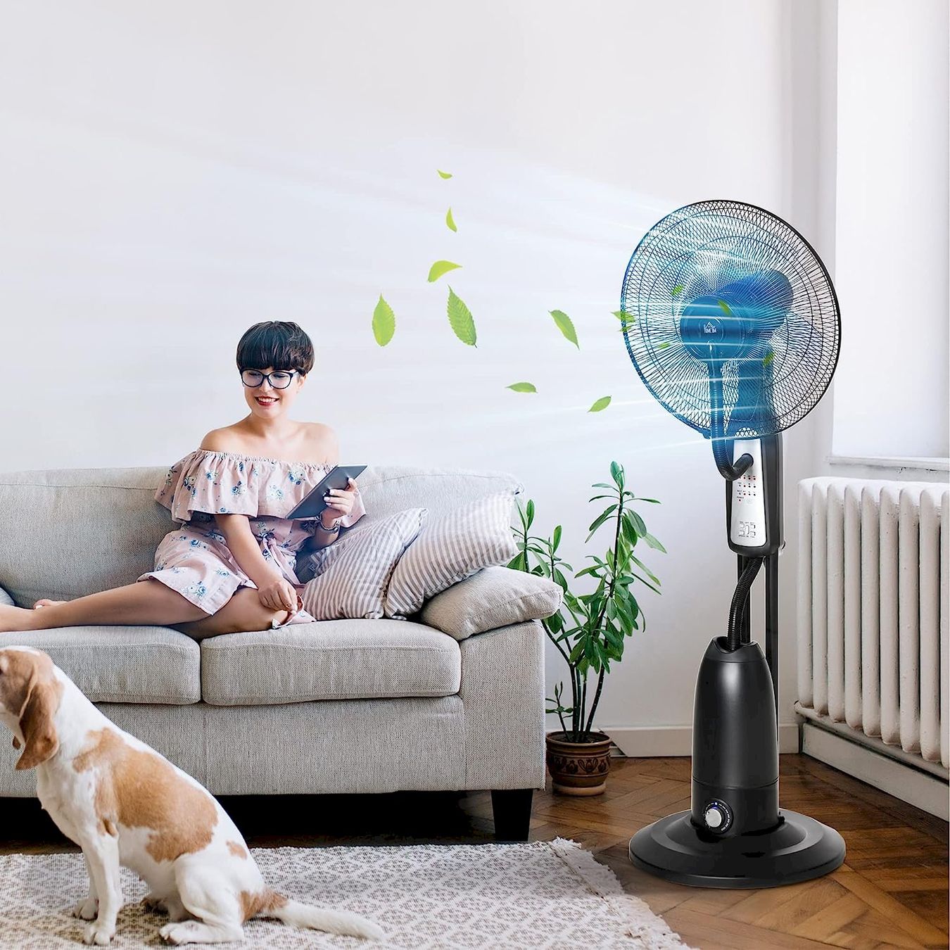 Purificatori d'aria: HOMCOM Standventilator 2,8L schwarz – Nuovo e nell'imballaggio originale da Bottighofen venduto da zaap 2