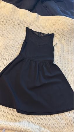 Cool Cat Dress - Size S - Black, Elegant Style, Sheer 
