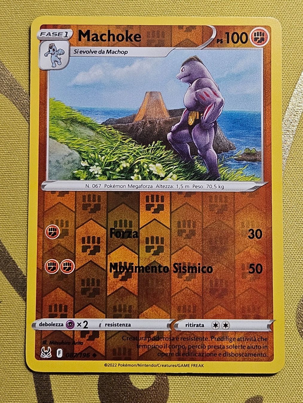 Pokémon Carte collezionabili: Lost Origin - Machoke 087/196 IT – Usato da Bellinzona venduto da Pokemarco