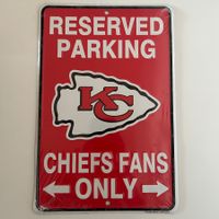 🏈 NFL Kansas City Chiefs Parking Only (Lizenziert & OVP)