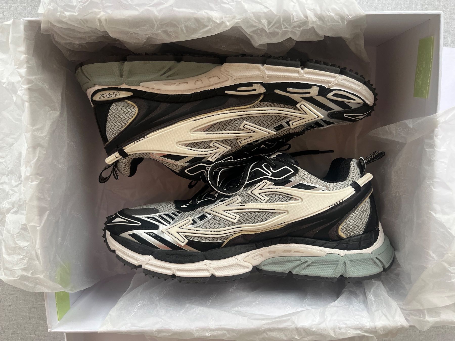 Off-White Scarpe da uomo: Off White "Be Right Back" grey/black - Size 42 – Nuovo (secondo la descrizione) da Luzern venduto da timoscog 1