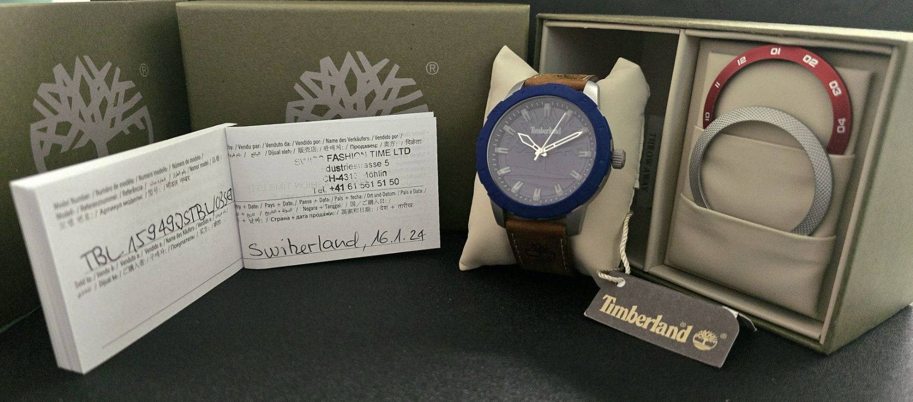 Certina Orologi: NEU TIMBERLAND PEPSI Full Set BOX – Nuovo e nell'imballaggio originale da Neftenbach venduto da Taschen-Uhren 4