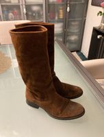 Bottes en cuir suède marron, taille 40.5 - automne 🍁