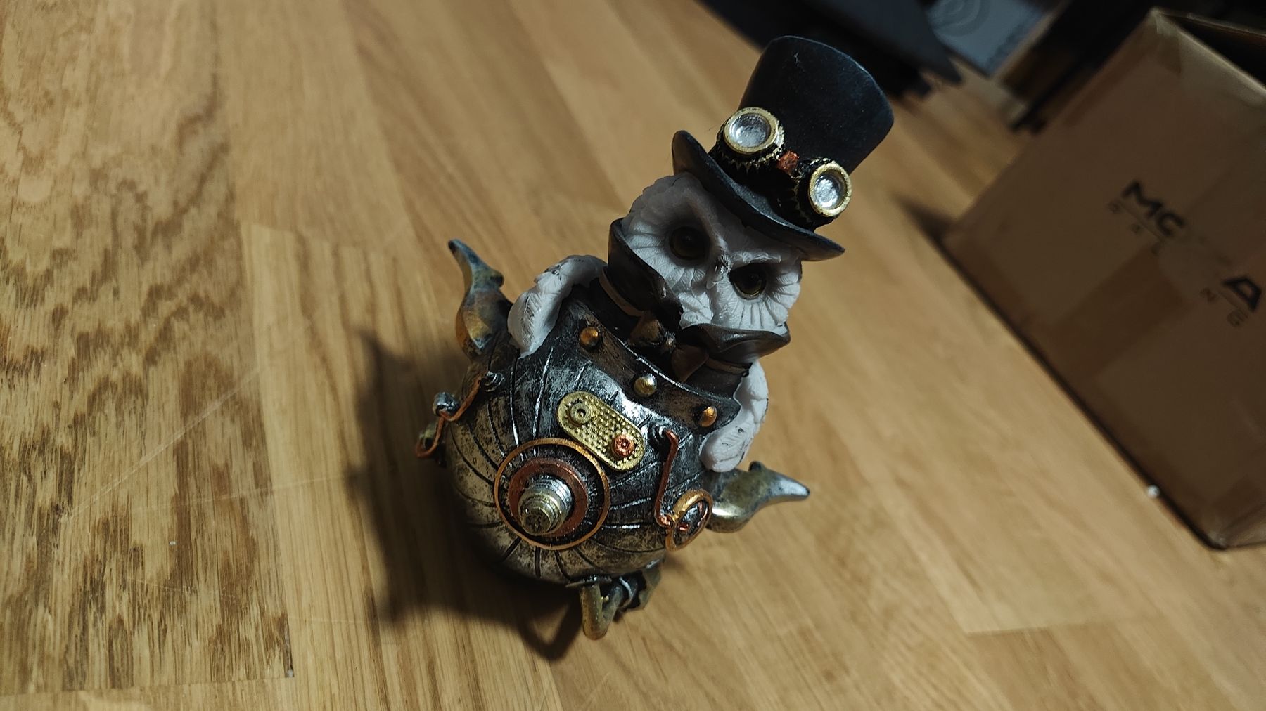 Statuette: Steampunk Eule Pilot - Dekorative Sammlerfigur, Top Zustand – Usato da Gümligen venduto da JohnnyOnyx 1