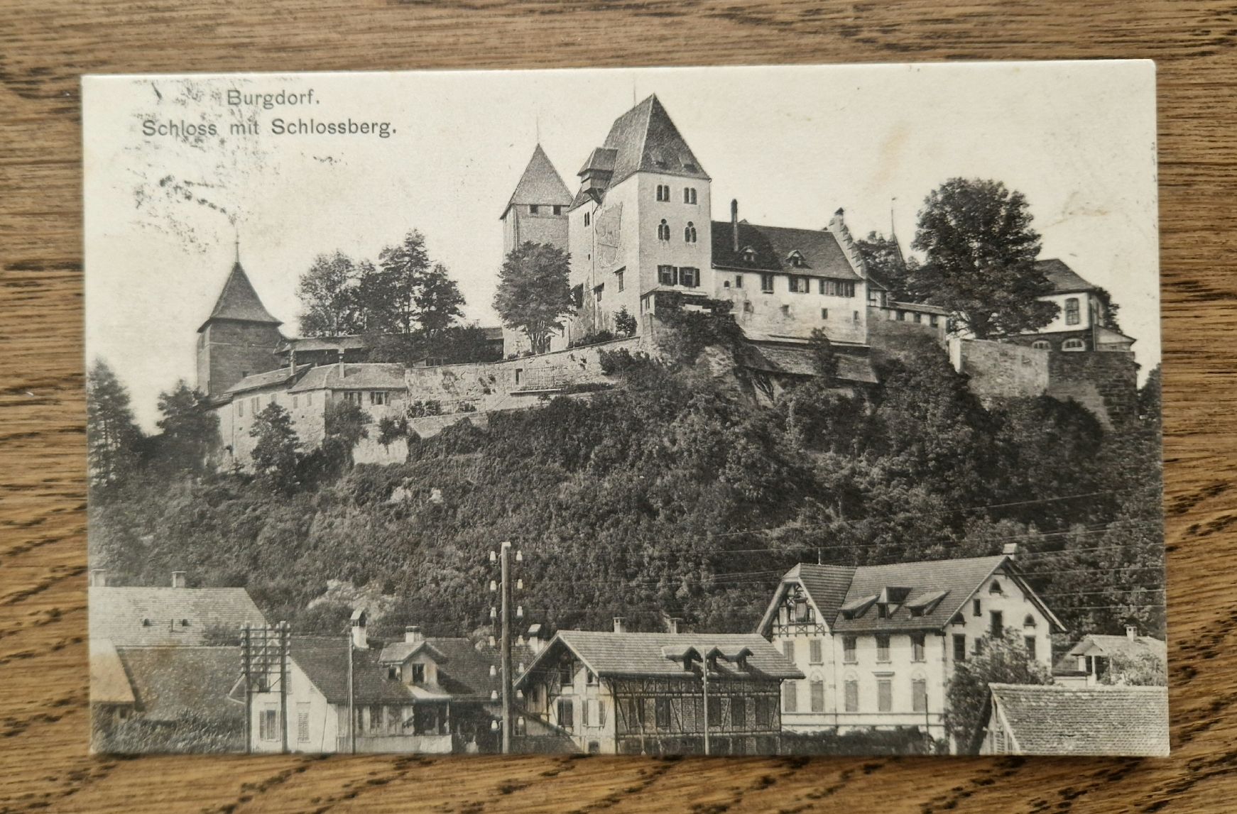 Cartoline postali: Burgdorf, Schloss mit Schlossberg 1925 – Usato da Ebikon venduto da Donar50