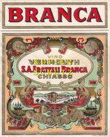 Etikette (gross) - Vino Vermouth "Branca" /bd