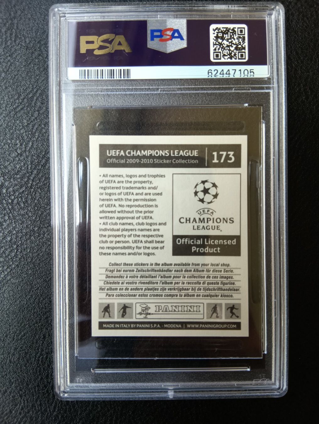 Panini Carte collezionabili: 2009 Panini Christiano Ronaldo PSA 9 #173 – Usato da Steinen venduto da antikesundseltenes 1