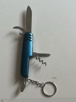 Taschenmesser blau mit Schlüsselring und Werkzeugen(S34)