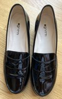 Damen Herbstloafer Lackleder schwarz, Grösse 40