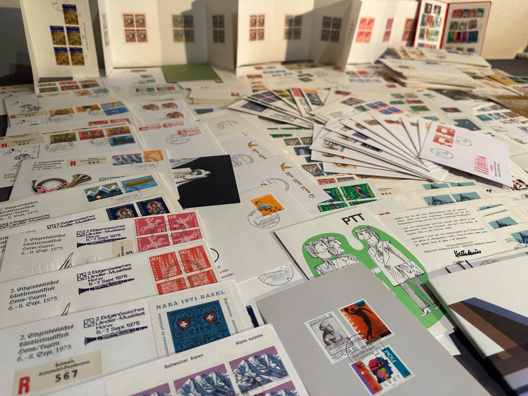 Tutti i francobolli: Grosse Sammlung Sonderbriefe PTT FDC Karten Schweiz – Usato da Stettfurt venduto da 2442 2
