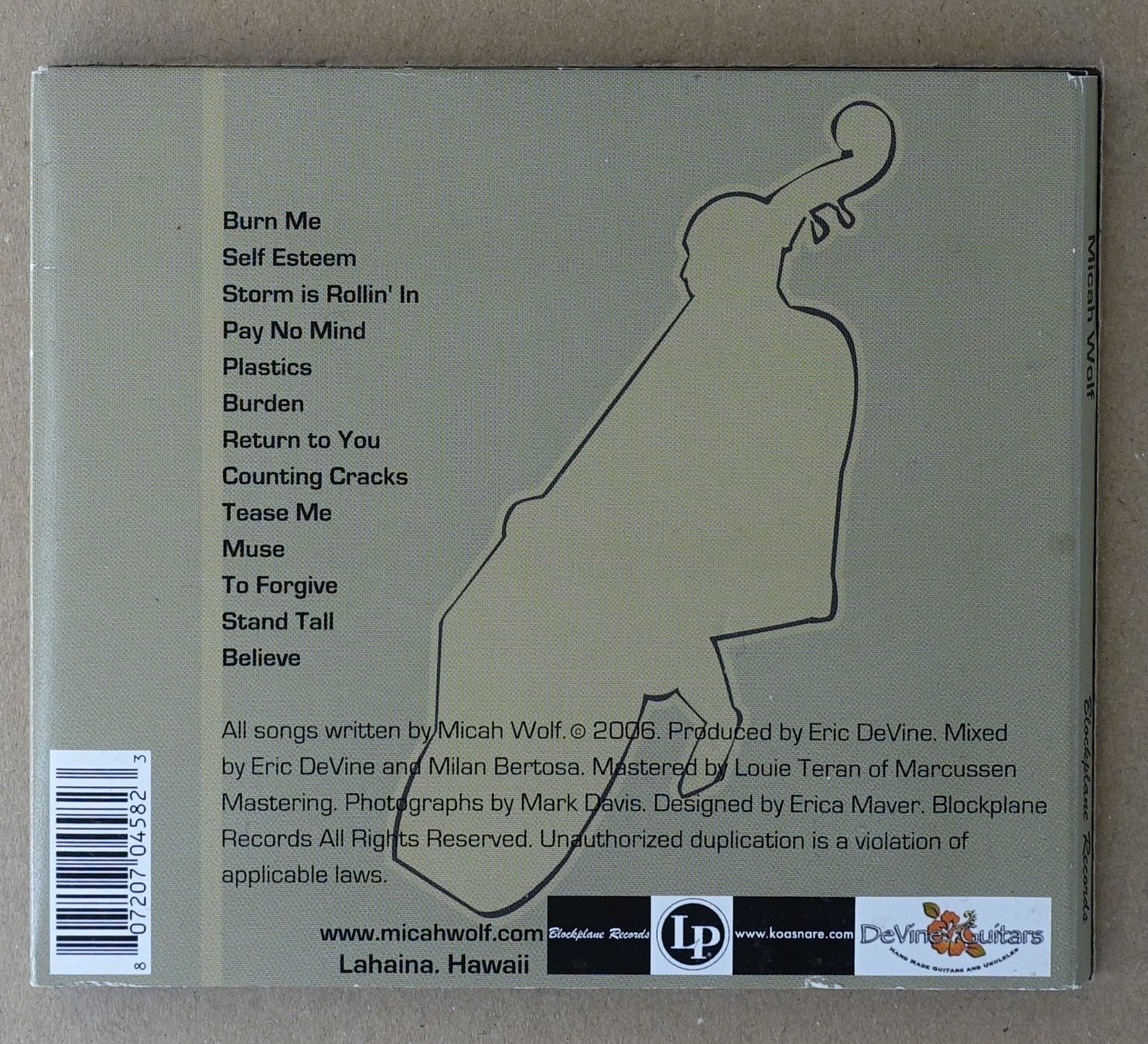 CD: Micah Wolf - F10 – Usato da Sessa venduto da fraenklishop 1