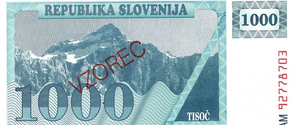 Slovenia 10 Tolarjev Banknote 1990 - P-4, UNC First Issue, Uncirculated
