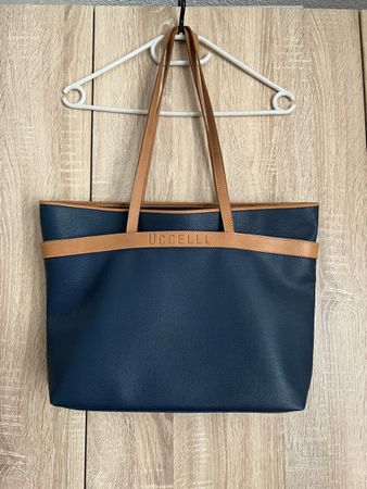 Shopper Uccelli blau mit Kometiktasche