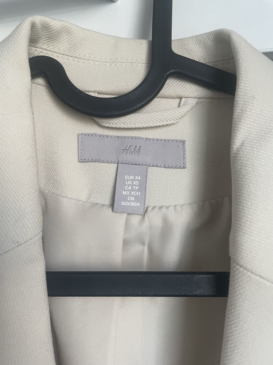 H&M Giacche: H&M Blazer Creme Gr. 34 – Nuovo (secondo la descrizione) da Interlaken venduto da sa.manta 1