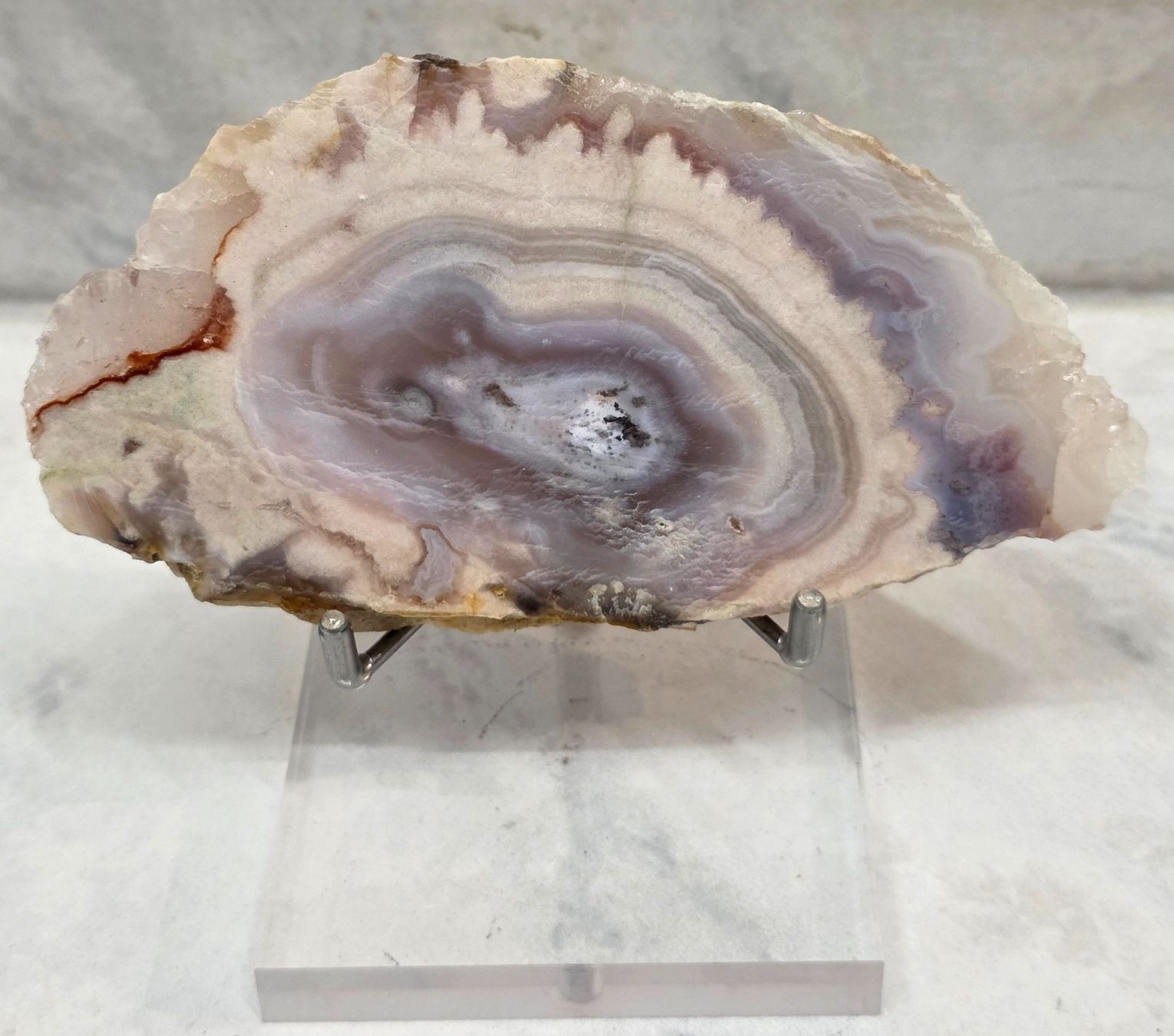 Mineralien & Heilsteine: Pinke Amethyst Scheibe 151g – Neu und originalverpackt aus Matzingen von Shay_Crystalz