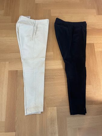 2x Massimo Dutti Kordhose (Blau und Beige)