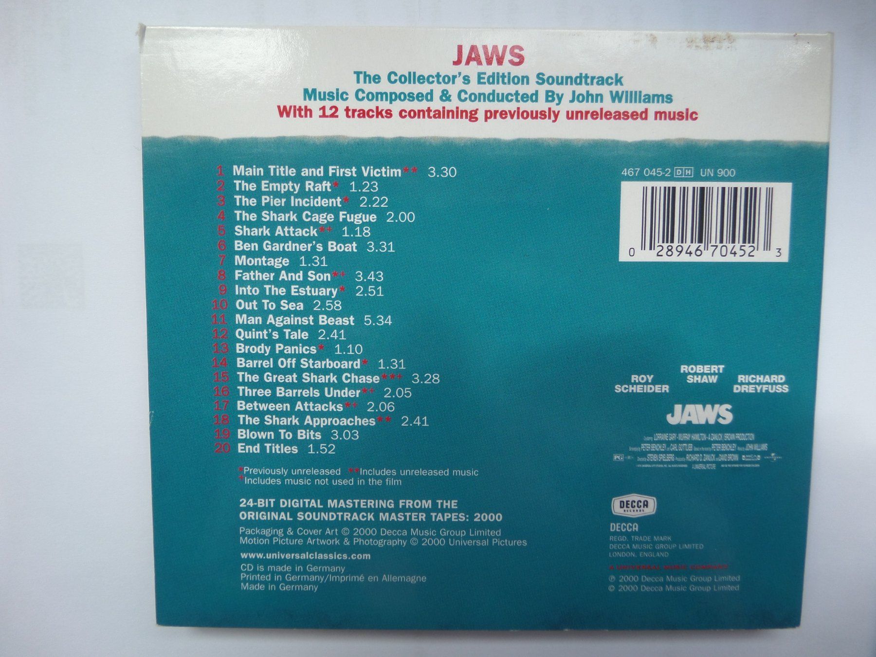CDs: John Williams - Jaws – D'occasion à Genève par CDLPBookS 1