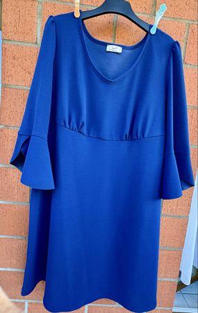 Via Condotti Kleid, Gr.  XL Blau, Made in Italy🇮🇹 (53)