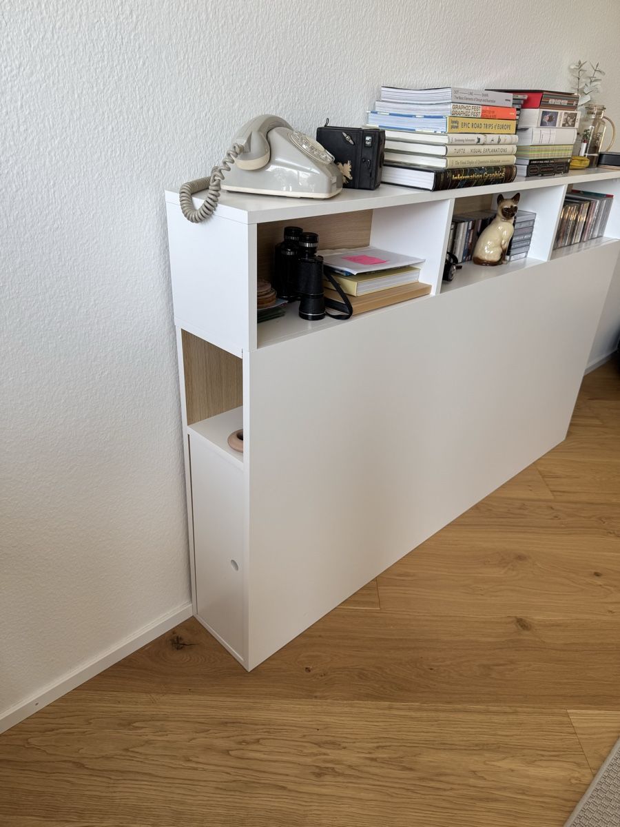 La Redoute Comodini: Modern White Bedside Table with Storage - Excellent! – Nuovo (secondo la descrizione) da Kilchberg ZH venduto da ccc_5llb 1