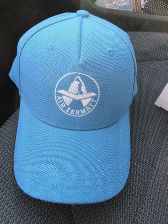 2x Air Zermatt Cap, hellblau