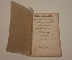 Soldaten-Unterricht, 1849, Zürich, historisches Dokument