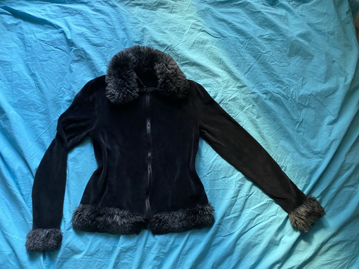 Giacche: Jacke mit Pelzkragen und Bund – Usato da Basel venduto da Nina_777 3