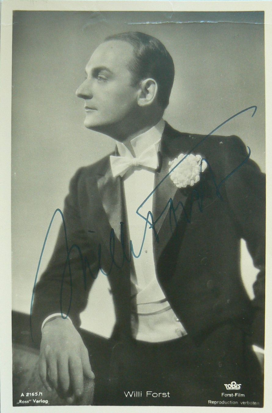 Autografi: Willi Forst (1901-1976) Schauspieler - Autogramm – Usato da Dietikon venduto da immortal-stars